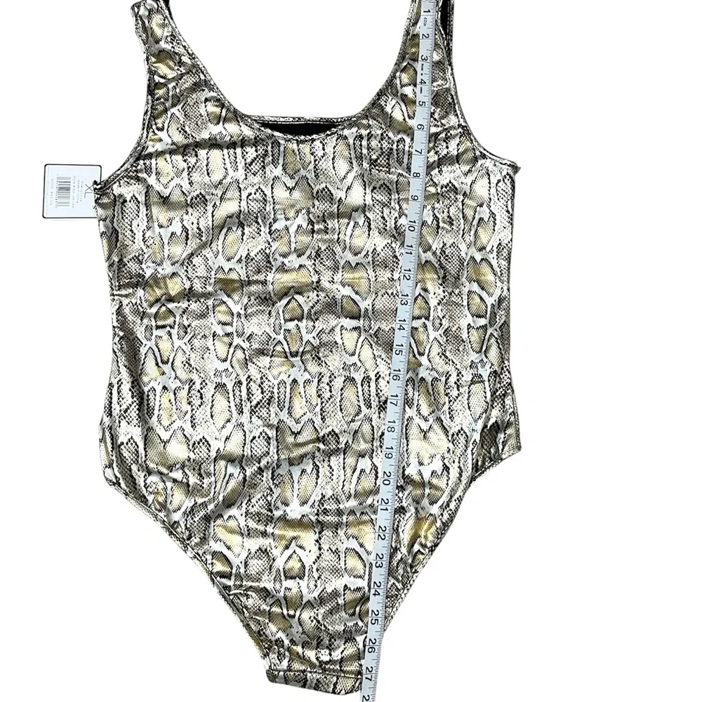 Animal Print Snake Skin Body Suit Size: XL - Picture 6 of 6